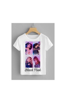 Dakons Black Pink Özel Baskı Çocuk Tişört Lütfen Açıklamaları Okuyunuz Beyaz - 508428456 Beyaz