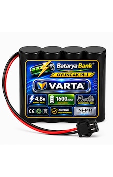 Varta 4.8v 1600mah Oyuncak Pili Siyah Soket Alman Menşei Şarjlı Ni-mh Batarya Varta 4.8v 1600mah Oyuncak Pili Siyah Soket Alman Menşei Şarjlı Ni-mh Batarya