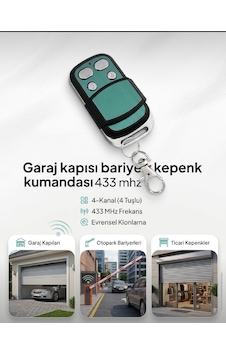 Bariyer Kepenk Garaj Kumandası 433 Mhz Kumanda Bariyer Kepenk Garaj Kumandası 433 Mhz Kumanda
