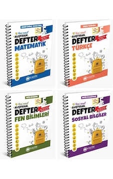 Çanta 2025 5. Sınıf Matematik + Türkçe + Fen + Sosyal Alıştıran Defter Seti 4 Kitap Çanta 2025 5. Sınıf Matematik + Türkçe + Fen + Sosyal Alıştıran Defter Seti 4 Kitap