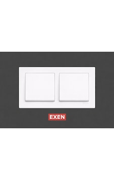 Exen Beyaz 2'li Set Anahtar+anahtar Modern Seri Anahtar Exen Beyaz 2'li Set Anahtar+anahtar Modern Seri Anahtar