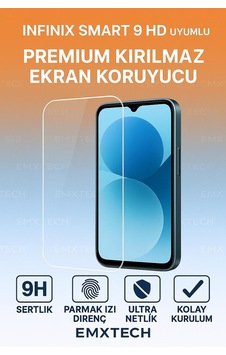 İnfinix Smart 9 Hd Premıum Kırılmaz Cam Ekran Koruyucu İnfinix Smart 9 Hd Premıum Kırılmaz Cam Ekran Koruyucu