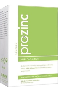 Prozinc Kuru ve Yıpranmış Saçlar için Vitamin E Şampuan 300 ML Prozinc Kuru ve Yıpranmış Saçlar için Vitamin E Şampuan 300 ML