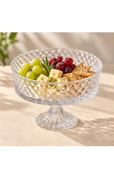 Deconox Tırtıl Desenli Ayaklı Şeffaf Cam Kurabiyelik 19 X 11,5 Cm, Meyve, Tatlı, Çerez Ve Kanape Sunum Kasesi, Tekli Deconox Tırtıl Desenli Ayaklı Şeffaf Cam Kurabiyelik 19 X 11,5 Cm, Meyve, Tatlı, Çerez Ve Kanape Sunum Kasesi, Tekli