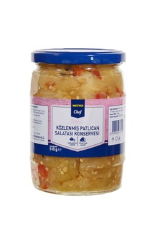 Metro Chef Köz Patlıcan Salatası 510 G - Pratik Meze 8'li Avantaj Paketi - 8 Adet Tarı Metro Chef Köz Patlıcan Salatası 510 G - Pratik Meze 8'li Avantaj Paketi - 8 Adet Tarı
