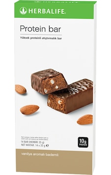 Herbalife Protein Bar Vanilya Aromalı Bademli 14 Adet Herbalife Protein Bar Vanilya Aromalı Bademli 14 Adet