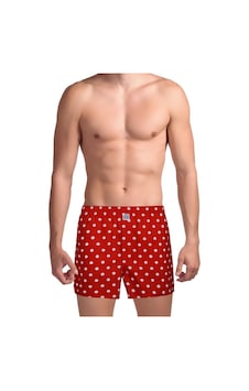 The Don Kırmızı Beyaz Puantiyeli Poplin Erkek Boxer The Don Kırmızı Beyaz Puantiyeli Poplin Erkek Boxer