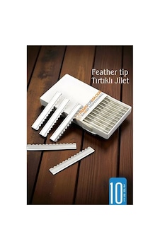Zenvac Feather Tip Tırtıklı Ustura Jileti 10 Adet 722119 Zenvac29 Zenvac Feather Tip Tırtıklı Ustura Jileti 10 Adet 722119 Zenvac29