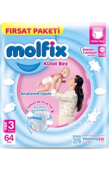 Molfix Külot Bebek Bezi Beden:3 6-11kg Midi 64 Adet Fırsat Pk Molfix Külot Bebek Bezi Beden:3 6-11kg Midi 64 Adet Fırsat Pk