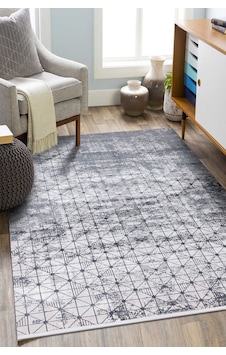 Parlak Saten Dokulu Poem Bambu Tuşe Modern Trend Halı Pm06 Antrasit Gri-krem Parlak Saten Dokulu Poem Bambu Tuşe Modern Trend Halı Pm06 Antrasit Gri-krem