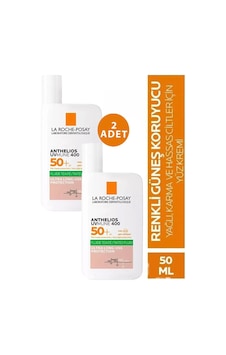 La Roche Posay Anthelios Uvmune 400 Fluide Oil Control Tinted SPF50+ 2 x 50 ML La Roche Posay Anthelios Uvmune 400 Fluide Oil Control Tinted SPF50+ 2 x 50 ML