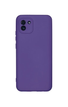Samsung Galaxy A03 Kılıf Nano İçi Kadife Silikon - Mor Samsung Galaxy A03 Kılıf Nano İçi Kadife Silikon - Mor