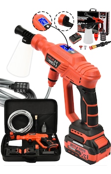 Assur ASR433 21V Çift Akülü Basınçlı Yıkama Kırmızı Assur ASR433 21V Çift Akülü Basınçlı Yıkama Kırmızı