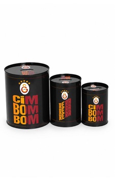 Galatasaray Lisanslı Cimbom Yazılı Kumbara Seti - Çocuklar İçin 3'lü Taraftar Kumbarası