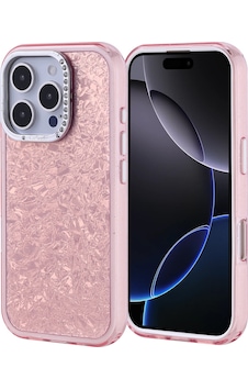 Apple Uyumlu iPhone 16 Pro Kılıf Taşlı Tasarım Zore Kapi Kapak Pembe Apple Uyumlu iPhone 16 Pro Kılıf Taşlı Tasarım Zore Kapi Kapak Pembe