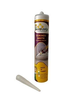 Goldfix Silikonize Mastik Beyaz 450 Gr Çok Renkli