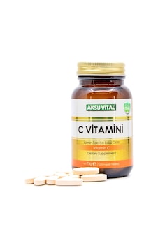 Aksu Vital Vitamin C İçeren Takviye Edici Gıda 60 Tablet Aksu Vital Vitamin C İçeren Takviye Edici Gıda 60 Tablet