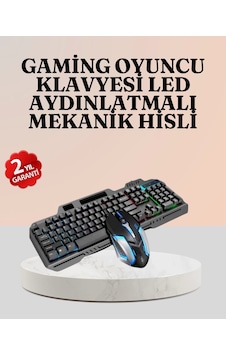 Rgb Aydınlatmalı Klavye Mouse Mekanik Hissiyat, Maksimum Kontrol Rgb Aydınlatmalı Klavye Mouse Mekanik Hissiyat, Maksimum Kontrol