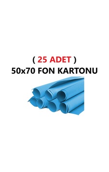 25 Adet 50x70 Cm Koyu Mavi Renkli Fon Kartonu Rulo Canlı Renk Büyük Boy Anaokulu Kreş Okul 25 Adet 50x70 Cm Koyu Mavi Renkli Fon Kartonu Rulo Canlı Renk Büyük Boy Anaokulu Kreş Okul