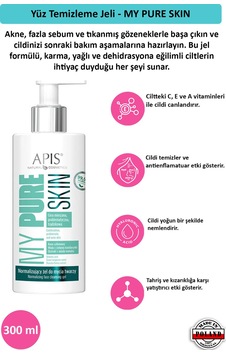 Apis Natural My Pure Skin Yüz Temizleme Jeli 300 ML Apis Natural My Pure Skin Yüz Temizleme Jeli 300 ML