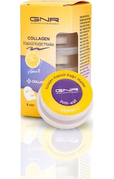 GNR Collagen C Vitaminli Kapsül Kağıt Yüz Maskesi 5'li GNR Collagen C Vitaminli Kapsül Kağıt Yüz Maskesi 5'li