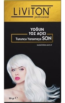 Liviton Professional Tek Kullanımlık Yoğun Toz Saç Açıcı 20 G + Oksidan 50 ML Liviton Professional Tek Kullanımlık Yoğun Toz Saç Açıcı 20 G + Oksidan 50 ML