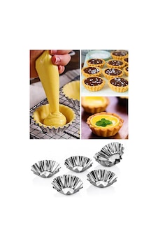 12 Adet Paslanmaz Mini Kek Kalıbı, Cupcake, Tart, Tartolet, Brownie, Topkek, Muffin Kalıbı Metal Kah Diğer 12 Adet Paslanmaz Mini Kek Kalıbı, Cupcake, Tart, Tartolet, Brownie, Topkek, Muffin Kalıbı Metal Kah Diğer