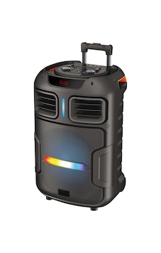 Zore Gd-1503 Dijital Led Göstergeli Fm Radyolu Mikrofonlu Rgb Tws 15 İnç Stereo Bass Kablosuz Karao-128006
