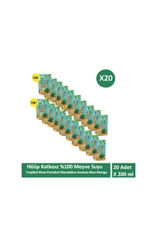 Hüüp Katkısız Karışık Meyve Suyu Elma Portakal Mandalina Ananas Muz Mango X 20 Adet Hüüp Katkısız Karışık Meyve Suyu Elma Portakal Mandalina Ananas Muz Mango X 20 Adet