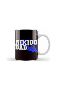 Aikido Dad Father Fighter Martial Arts Fight Self Defense Kupa Bardak Porselen Karışık