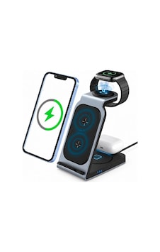 Sw17 3 Ü 1 Arada Kablosuz Şarj Standı Telefon, Airpods Ve Apple Watch İçin Hızlı Şarj
