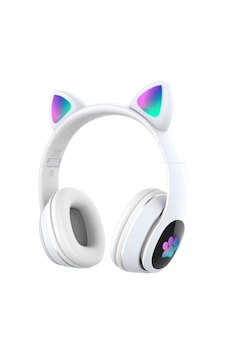 Lapas P40 Bluetooth 5.0 Kedi Kulaklı Tasarımlı Rgb Işıklı Kulak Üstü Kulaklık