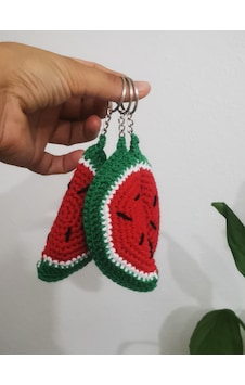 Amigurumi Karpuz Anahtarlık Amigurumi Karpuz Anahtarlık