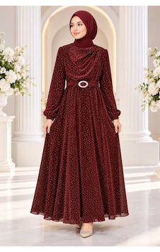 Çlm Store Simli Taşlı Kemer Detaylı Kız Çocuğu Elbise Abiye Bordo Bordo Çlm Store Simli Taşlı Kemer Detaylı Kız Çocuğu Elbise Abiye Bordo Bordo