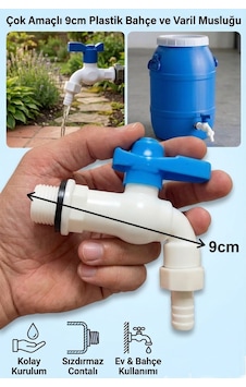 Plastik Bilyali Bahce Musluğu 1/2 Küresel Aç Kapa Musluk Başlığı Bidon Musluğu Pvc Musluk 9cm Plastik Bilyali Bahce Musluğu 1/2 Küresel Aç Kapa Musluk Başlığı Bidon Musluğu Pvc Musluk 9cm