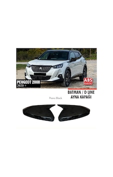 Peugeot 2008 Batman Yarasa Ayna Kapağı Piano Black 2019+ Peugeot 2008 Batman Yarasa Ayna Kapağı Piano Black 2019+