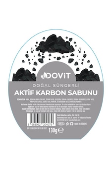 Dovit Aktif Karbon Doğal Süngerli Sabun 130 G Dovit Aktif Karbon Doğal Süngerli Sabun 130 G