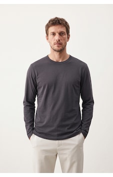 Elemge %100 Pamuk Süprem Basic Erkek T-shirt Compact Penye Tok Yumuşak Kumaş Normal Kalıp Terletmez Uzun Kollu Antrasit Sporcu Motorcu Tişört Body Füme Elemge %100 Pamuk Süprem Basic Erkek T-shirt Compact Penye Tok Yumuşak Kumaş Normal Kalıp Terletmez Uzun Kollu Antrasit Sporcu Motorcu Tişört Body Füme