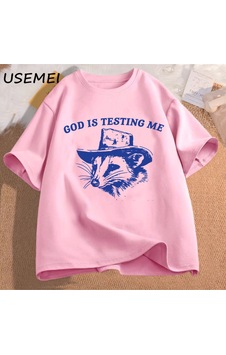 Flood Of Style Tanrı Beni Test Ediyor Ve Ben % Erkek Tişörtü Komik Pamuk İğneleme Giyim Meme Grafik Tee Kısa Pembe Flood Of Style Tanrı Beni Test Ediyor Ve Ben % Erkek Tişörtü Komik Pamuk İğneleme Giyim Meme Grafik Tee Kısa Pembe
