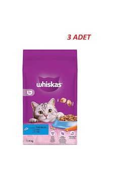 Whiskas Yetişkin Ton Balıklı Kedi Maması 1.4 Kg 3 Adet Whiskas Yetişkin Ton Balıklı Kedi Maması 1.4 Kg 3 Adet