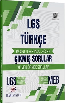 8. Sınıf Lgs Türkçe Konularına Göre Çıkmış Sorular Alan Yayınları