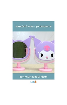 Kuromi Figürlü Şık Masaüstü Ayna 25x17 Cm 1 Adet Kuromi Figürlü Şık Masaüstü Ayna 25x17 Cm 1 Adet