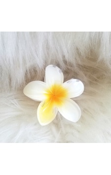 Beyaz Sarı Lotus Çiçek Toka Beyaz Sarı Lotus Çiçek Toka