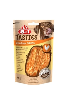 Tasties Tavuk Fillets Köpek Atıştırmalığı - Tahılsız Lezzetli Tavuk Göğsünden, 85 G Tasties Tavuk Fillets Köpek Atıştırmalığı - Tahılsız Lezzetli Tavuk Göğsünden, 85 G