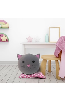Kedi Yastık Gri 33 Cm Silikon Elyaf Kedi Yastık Gri 33 Cm Silikon Elyaf
