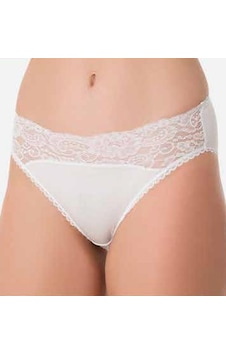 3 Adet İmer Bayan Modal Dantelli Slip Bikini Külot 4266 Beyaz 3 Adet İmer Bayan Modal Dantelli Slip Bikini Külot 4266 Beyaz