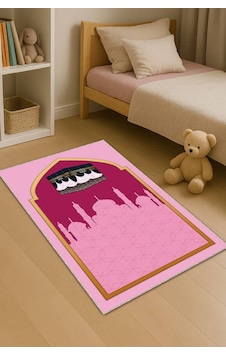 Pembe Cami Temalı Kız Çocuk Seccadesi Cs29n11 Pembe Cami Temalı Kız Çocuk Seccadesi Cs29n11