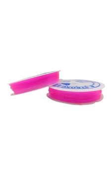 Pembe Misina 1.0 Mm Esnek Silikon El İşi Takı Aksesuar Misinası - 1 Adet