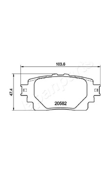 Japan Parts Pp264af Toyota Rav 4 2.5 Hibrit Axah52 18 Arka Fren Balatası