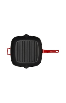 Lava Grill Tava 28X28 Cm Metal Saplı Kırmızı